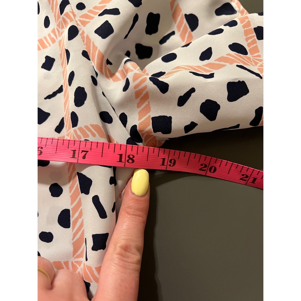 Vintage Pendleton Modest Unique Quirky High Neck Abstract Long Sleeve Blouse Sz6 - Picture 8 of 9